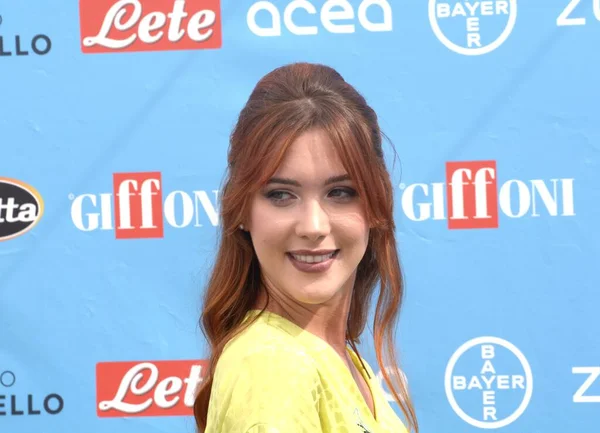 GIFFONI VALLE PIANA,ITALY - July 25,2022: Ludovica Coscione at Giffoni Film Festival 2022 - on July 25, 2022 in Giffoni Valle Piana, Italy.