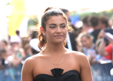 GIFFONI VALLE PIANA,ITALY - July 27,2022: Aurora Giovinazzo at Giffoni Film Festival 2022 - on July 27, 2022 in Giffoni Valle Piana, Italy.