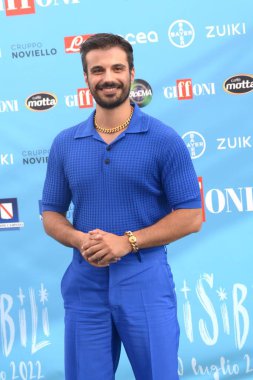GIFFONI VALLE PIANA,ITALY - July 28,2022: Gianmarco Saurino at Giffoni Film Festival 2022 - on July 28, 2022 in Giffoni Valle Piana, Italy.