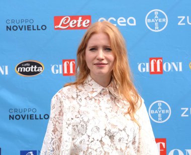 GIFFONI VALLE PIANA,ITALY - July 28,2022: Claudia Marchiori at Giffoni Film Festival 2022 - on July 28, 2022 in Giffoni Valle Piana, Italy.