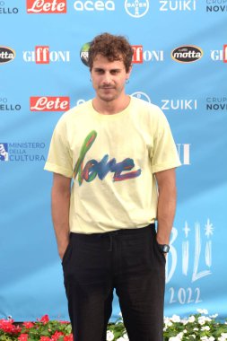 GIFFONI VALLE PIANA,ITALY - July 26,2022:  Andrea Arcangeli at Giffoni Film Festival 2022 - on July 26, 2022 in Giffoni Valle Piana, Italy.