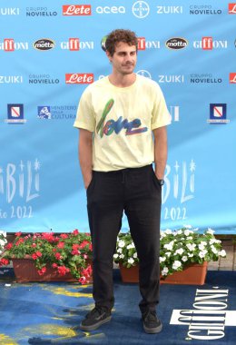 GIFFONI VALLE PIANA,ITALY - July 26,2022:  Andrea Arcangeli at Giffoni Film Festival 2022 - on July 26, 2022 in Giffoni Valle Piana, Italy.