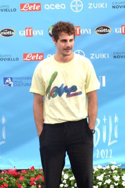 GIFFONI VALLE PIANA,ITALY - July 26,2022:  Andrea Arcangeli at Giffoni Film Festival 2022 - on July 26, 2022 in Giffoni Valle Piana, Italy.