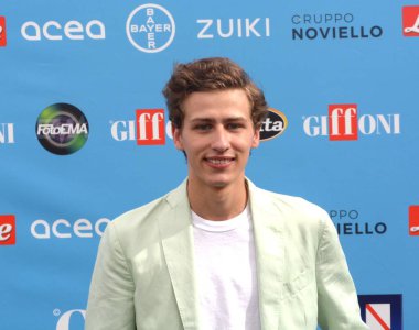 GIFFONI VALLE PIANA,ITALY - July 26,2022: Mattia Carrano at Giffoni Film Festival 2022 - on July 26, 2022 in Giffoni Valle Piana, Italy.