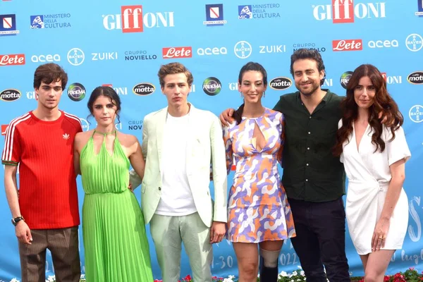 Giffoni Valle Piana Italy July 2022 Lorenzo Zurzolo Caterina Forza — Stockfoto