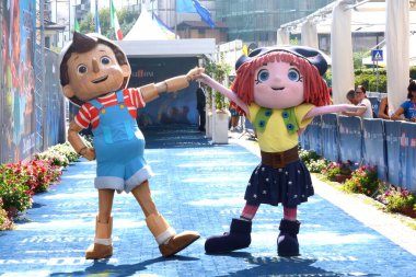 GIFFONI VALLE PIANA,ITALY - July 26,2022: Pinocchio & Friends at Giffoni Film Festival 2022 - on July 26, 2022 in Giffoni Valle Piana, Italy.