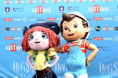 GIFFONI VALLE PIANA,ITALY - July 26,2022: Pinocchio & Friends at Giffoni Film Festival 2022 - on July 26, 2022 in Giffoni Valle Piana, Italy.