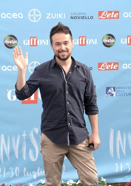 GIFFONI VALLE PIANA,ITALY - July 26,2022: Giorgio Scorza at Giffoni Film Festival 2022 - on July 26, 2022 in Giffoni Valle Piana, Italy.