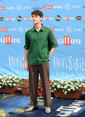 GIFFONI VALLE PIANA,ITALY - July 22,2022: Federico Cesari at Giffoni Film Festival 2022 - on July 22, 2022 in Giffoni Valle Piana, Italy.
