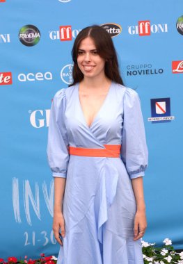 GIFFONI VALLE PIANA,ITALY - July 23,2022: Camilla Crisciotti at Giffoni Film Festival 2022 - on July 23, 2022 in Giffoni Valle Piana, Italy.