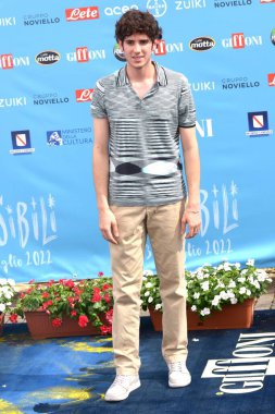 GIFFONI VALLE PIANA,ITALY - July 24,2022: Nicolas Maupas at Giffoni Film Festival 2022 - on July 24, 2022 in Giffoni Valle Piana, Italy.