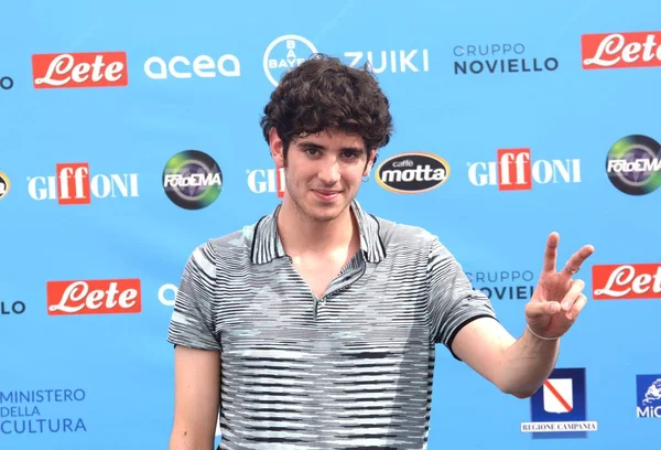 GIFFONI VALLE PIANA,ITALY - July 24,2022: Nicolas Maupas at Giffoni Film Festival 2022 - on July 24, 2022 in Giffoni Valle Piana, Italy.