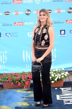 GIFFONI VALLE PIANA,ITALY - July 24,2022: Jenny De Nucci at Giffoni Film Festival 2022 - on July 24, 2022 in Giffoni Valle Piana, Italy.