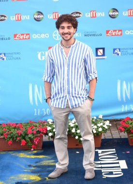 GIFFONI VALLE PIANA,ITALY - July 24,2022: Alessandro Bisegna at Giffoni Film Festival 2022 - on July 24, 2022 in Giffoni Valle Piana, Italy.