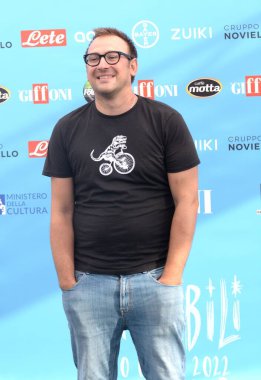 GIFFONI VALLE PIANA,ITALY - July 25,2022: Ciro D'Emilio at Giffoni Film Festival 2022 - on July 25, 2022 in Giffoni Valle Piana, Italy.