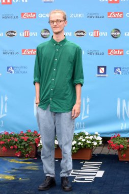 GIFFONI VALLE PIANA,ITALY - July 30,2022: Ludovico Girardello at Giffoni Film Festival 2022 - on July 30, 2022 in Giffoni Valle Piana, Italy.