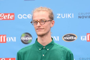 GIFFONI VALLE PIANA,ITALY - July 30,2022: Ludovico Girardello at Giffoni Film Festival 2022 - on July 30, 2022 in Giffoni Valle Piana, Italy.