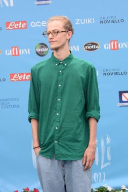 GIFFONI VALLE PIANA,ITALY - July 30,2022: Ludovico Girardello at Giffoni Film Festival 2022 - on July 30, 2022 in Giffoni Valle Piana, Italy.