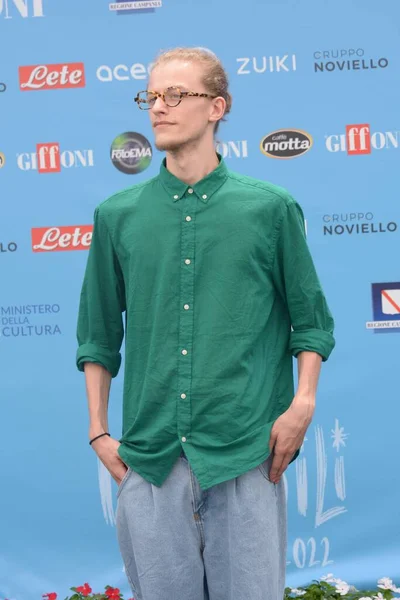 GIFFONI VALLE PIANA,ITALY - July 30,2022: Ludovico Girardello at Giffoni Film Festival 2022 - on July 30, 2022 in Giffoni Valle Piana, Italy.