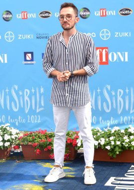 GIFFONI VALLE PIANA,ITALY - July 29,2022: Luca Sciarrillo,aka UfoZero2 at Giffoni Film Festival 2022 - on July 29, 2022 in Giffoni Valle Piana, Italy.