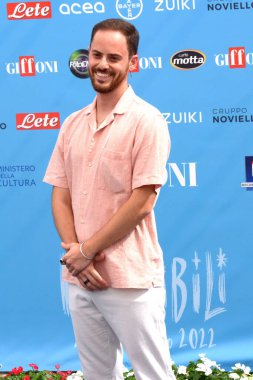 GIFFONI VALLE PIANA,ITALY - July 29,2022: Alessio Colucci,aka UfoZero2 at Giffoni Film Festival 2022 - on July 29, 2022 in Giffoni Valle Piana, Italy.