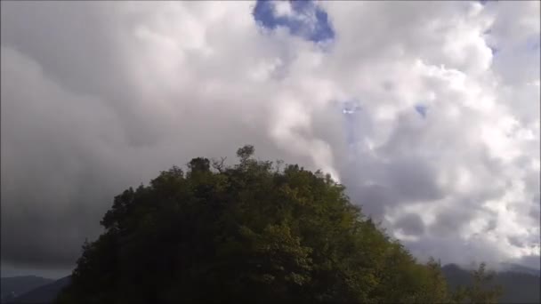 Time Lapse Σύννεφα Ορεινό Τοπίο Στην Καμπανία Νότια Ιταλία 2022 — Αρχείο Βίντεο