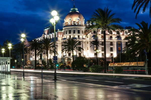 Famous Hotel Negresco in Nice, France
