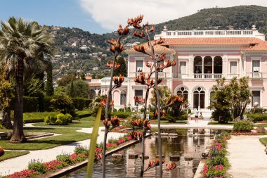 The Gardens and Villa Ephrussi de Rothschild clipart