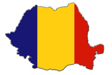 Romanya stilize dağılım haritası