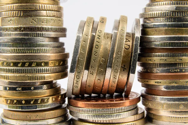 Piles of coins — Stock Photo, Image