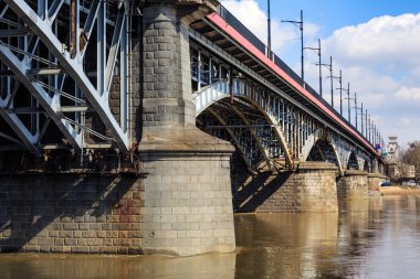 vistula Nehri üzerinde köprü Poniatowski'nin Varşova