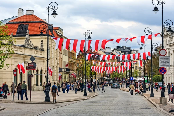 Trakt krolewski ulici, Varšava — Stock fotografie