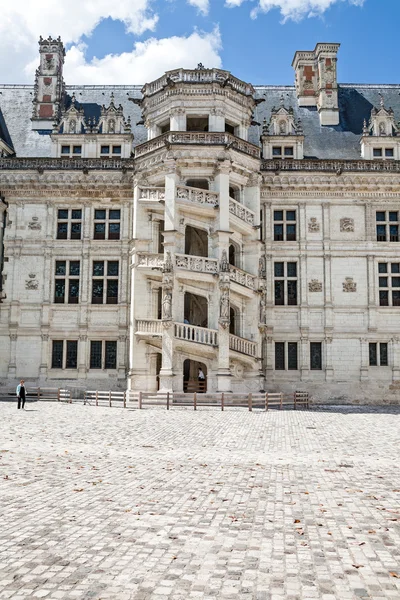 Escalera adornada del castillo de Blois — Foto de Stock