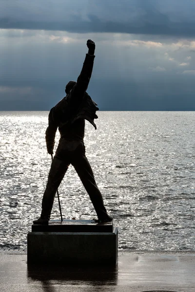 Freddie mercury socha v montreux — Stock fotografie