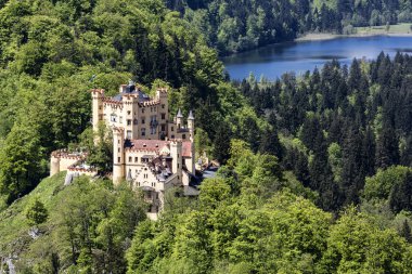 göller ve yeşillikler arasında castle Hohenschwangau