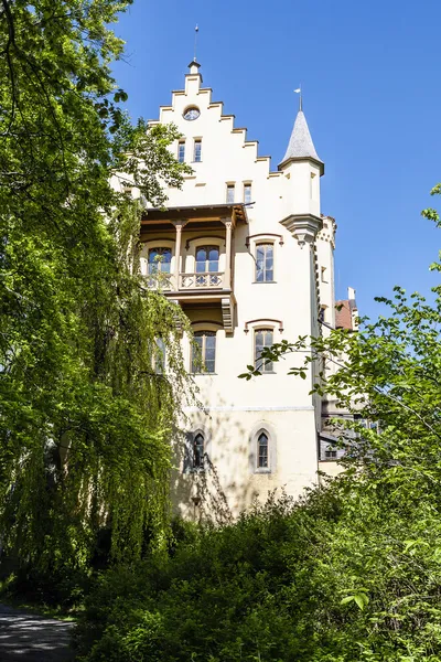 Castelo de Hohenschwangau por trás da vegetação — Fotografia de Stock