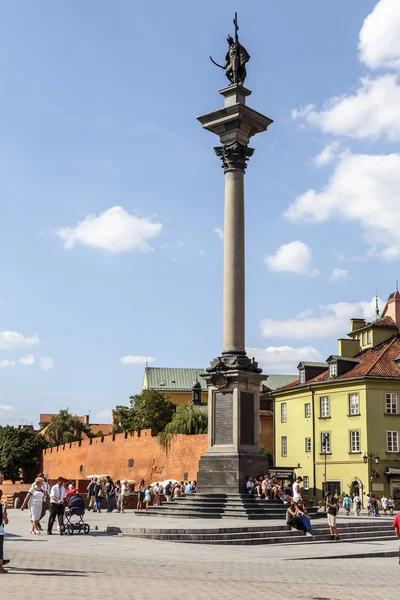 Columna y Estatua del Rey Zygmunt III Waza — Foto de Stock