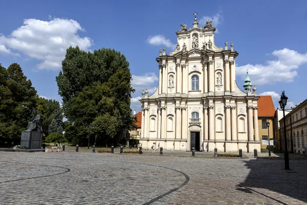De kerk van wizytek, Warschau — Stockfoto