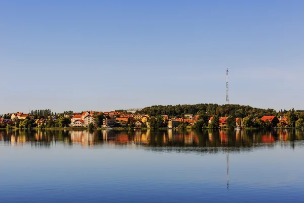 Mragowo, cidade no distrito de Masurian Lake — Fotografia de Stock