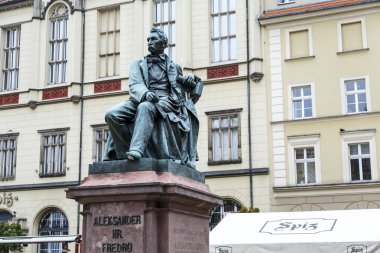 Kont aleksander fredro anıt Wroclaw