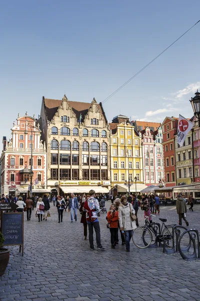 East Side of the Market Square, Wroclaw — Stock Photo, Image