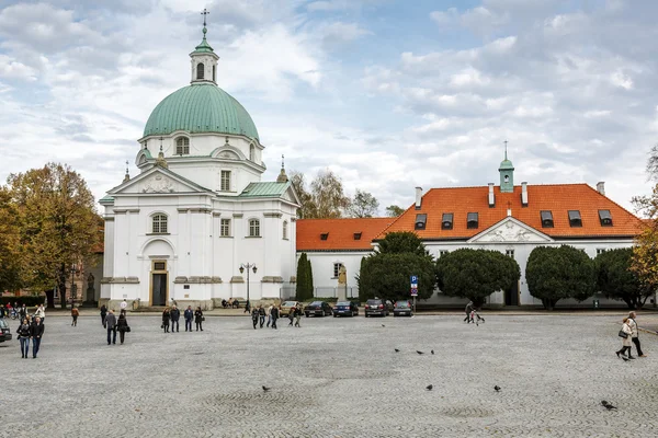 SW kazimierz kerk, Warschau — Stockfoto