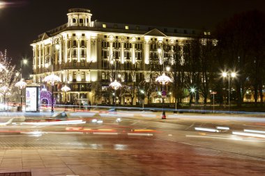 bristol hotel, Varşova'nın gece aydınlatma