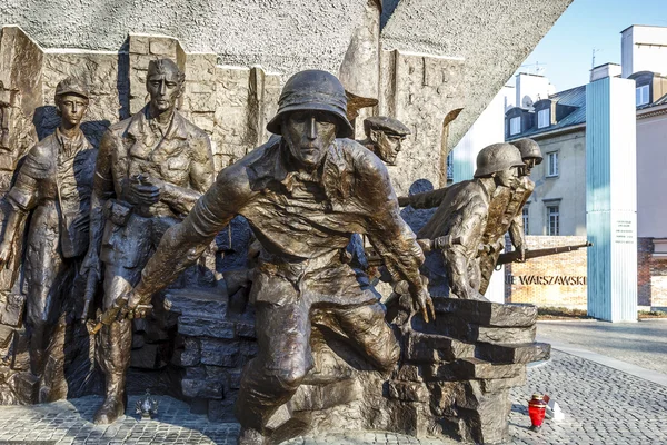 Monument to 1944 Warsaw Uprising, unveiled in 1989 — Stock Photo, Image