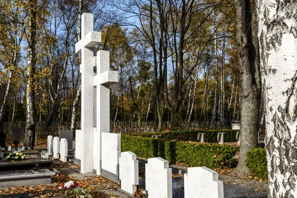 Den symbolske graven Sibir Eksil i Warszawa – stockfoto