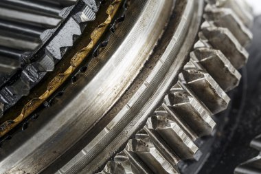 şanzıman mainshaft yakından gösterilen