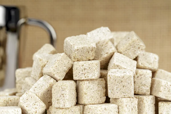Pile of sugar cubes — Stock Photo, Image
