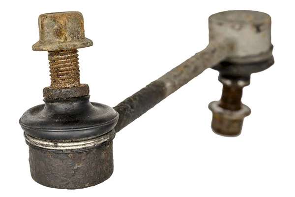 Old and rusty stabilizer link — Stock Photo, Image
