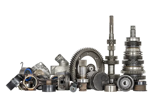 Set of various car parts Stock Photo