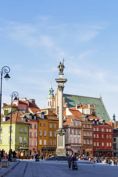 Estátua do Rei Zygmunt III Waza na Praça do Castelo — Fotografia de Stock